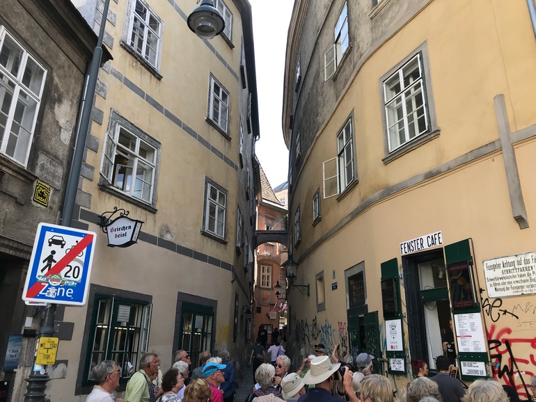 Smalle straatjes in Wenen